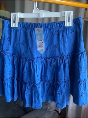 Girls’ Cat & Jack Tiered Eyelet Skort – Size 10/12 | NEW with Tags